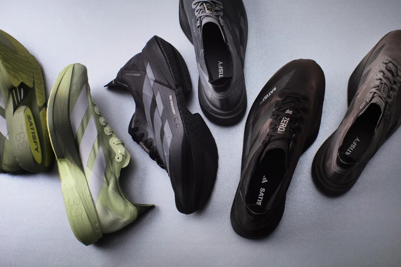 adidas × SATISFY「ADIZERO ADIOS PRO 4 SATISFY」