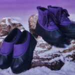 NEEDLES × SOREL Ambler Waterproof と Ambler Chukka Waterproof 雪の岩場に並ぶ2型
