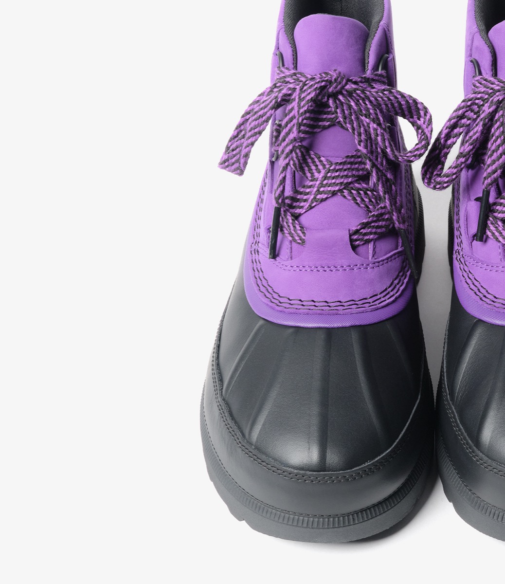 NEEDLES × SOREL Ambler Chukka Waterproof パープル×ブラックのシューレース