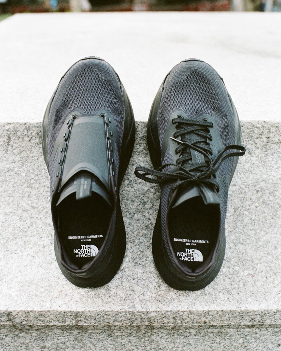 THE NORTH FACE × ENGINEERED GARMENTS VECTIV Forward EG 真上から見たアッパーとシューレース
