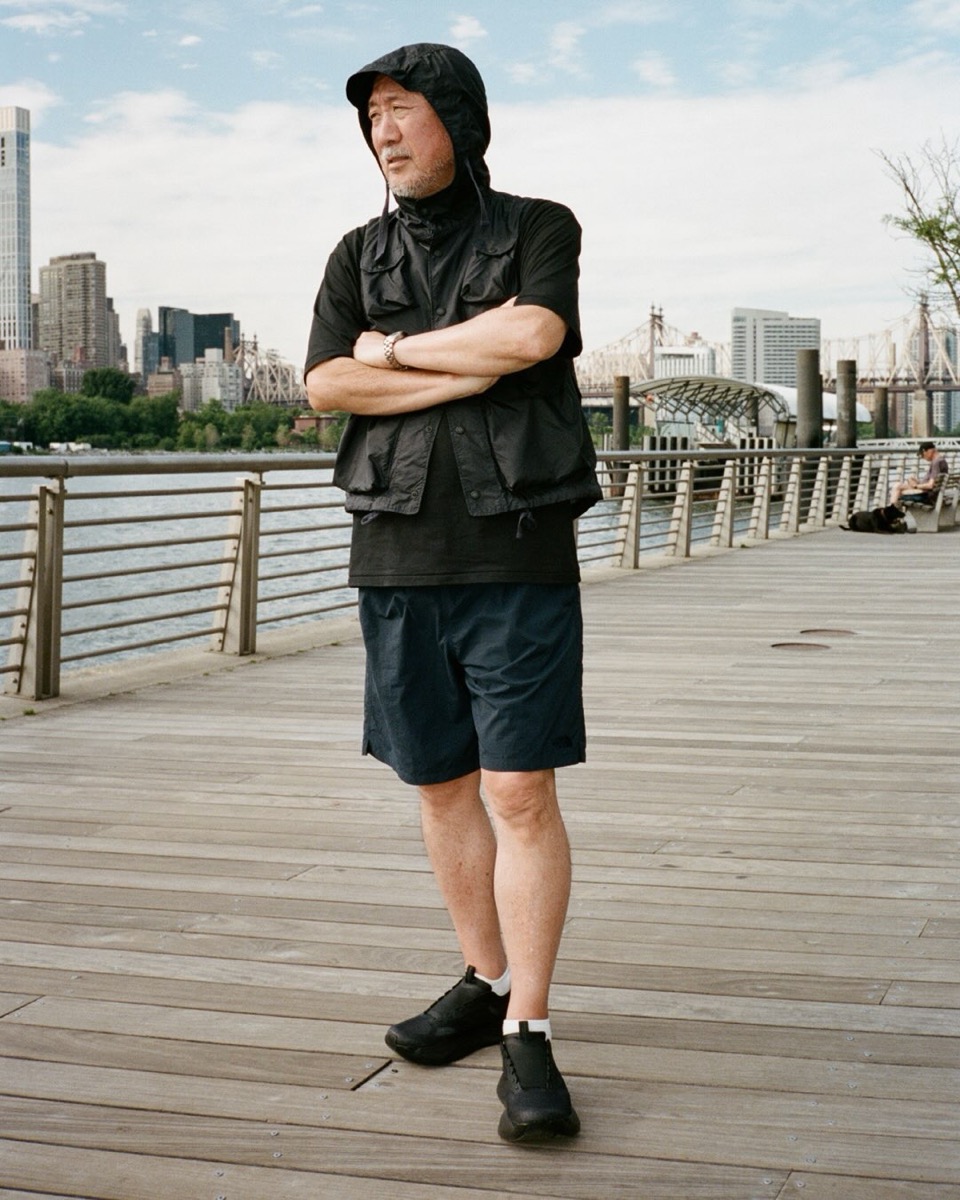 THE NORTH FACE × ENGINEERED GARMENTS VECTIV Forward EG 鈴木大器氏の着用スタイリング ウォーターフロント